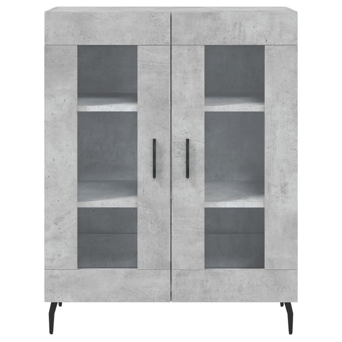 Dulap, gri beton, 69,5x34x90 cm, lemn compozit - WALTI WALTI