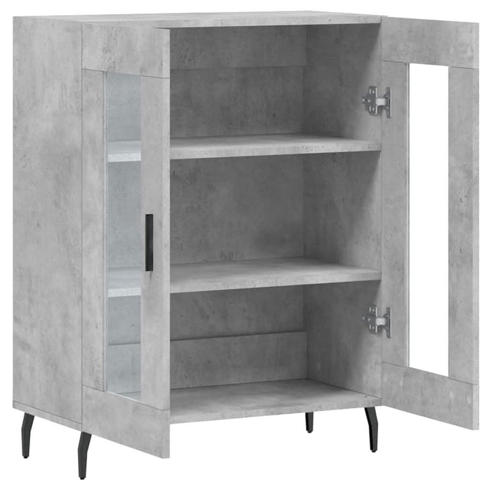 Dulap, gri beton, 69,5x34x90 cm, lemn compozit - WALTI WALTI