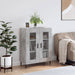 Dulap, gri beton, 69,5x34x90 cm, lemn compozit - WALTI WALTI
