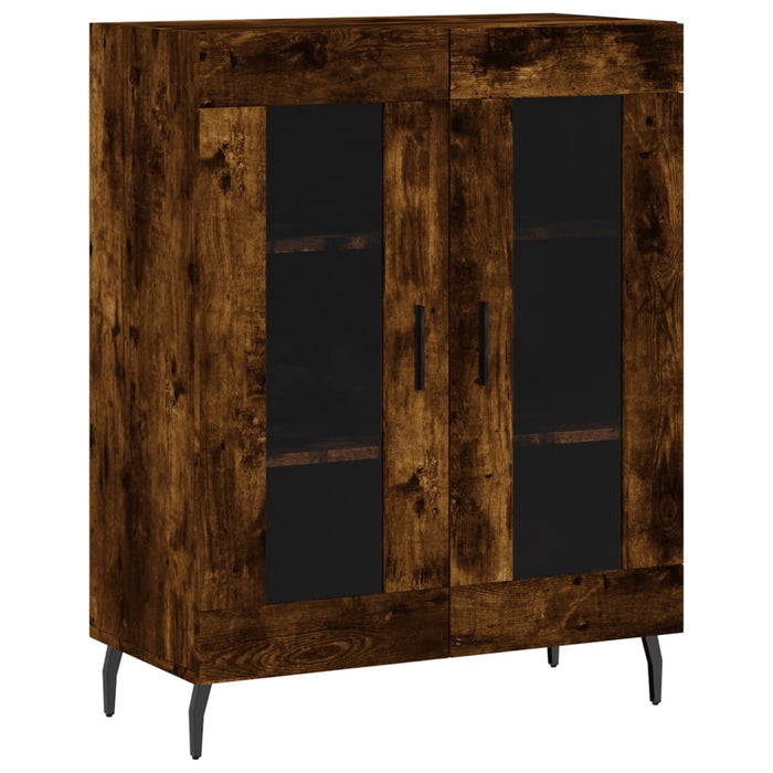 Dulap, stejar fumuriu, 69,5x34x90 cm, lemn compozit - WALTI WALTI
