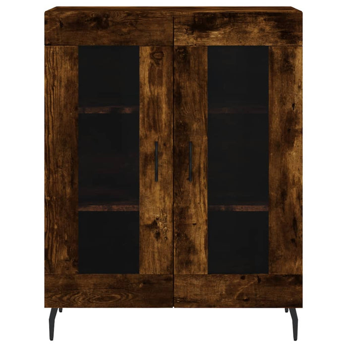Dulap, stejar fumuriu, 69,5x34x90 cm, lemn compozit - WALTI WALTI