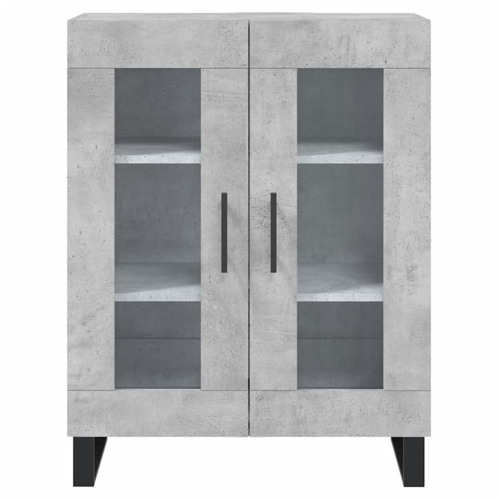 Dulap, gri beton, 69,5x34x90 cm, lemn compozit - WALTI WALTI