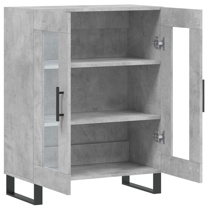 Dulap, gri beton, 69,5x34x90 cm, lemn compozit - WALTI WALTI