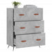 Comodă cu sertare, gri beton, 69,5x34x90 cm, lemn prelucrat - WALTI WALTI