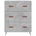 Comodă cu sertare, gri beton, 69,5x34x90 cm, lemn prelucrat - WALTI WALTI