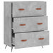 Comodă cu sertare, gri beton, 69,5x34x90 cm, lemn prelucrat - WALTI WALTI