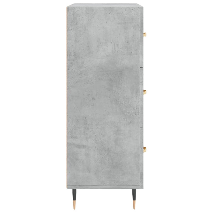 Servantă, gri beton, 69,5x34x90 cm, lemn compozit WALTI