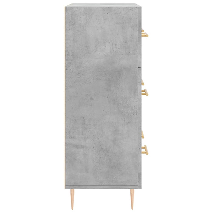Servantă, gri beton, 69,5x34x90 cm, lemn compozit - WALTI WALTI