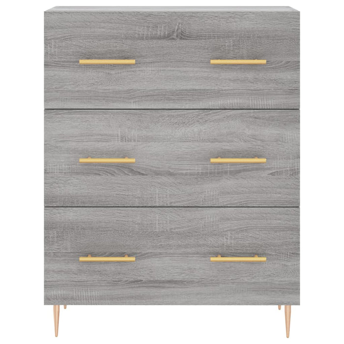 Servantă, gri sonoma, 69,5x34x90 cm, lemn compozit WALTI