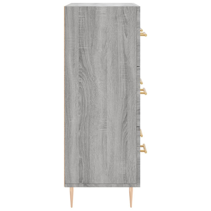 Servantă, gri sonoma, 69,5x34x90 cm, lemn compozit WALTI