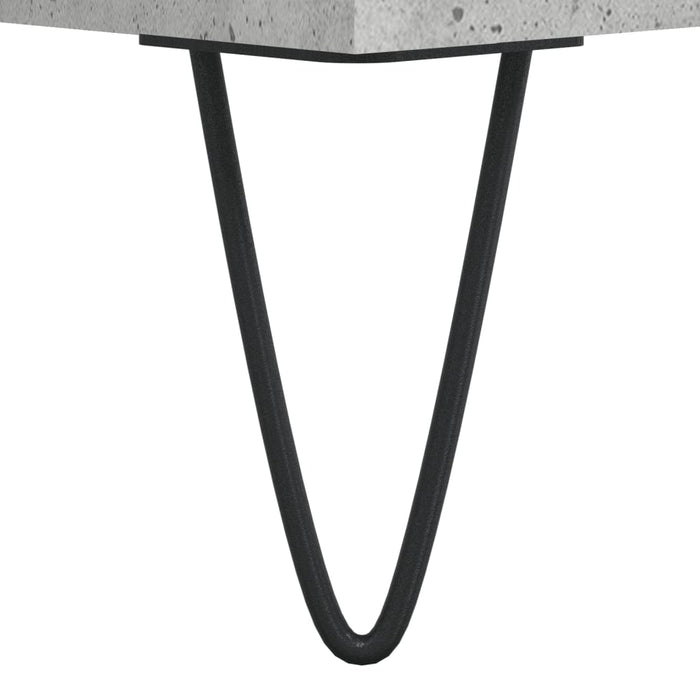 Servantă, gri beton, 69,5x34x90 cm, lemn compozit WALTI