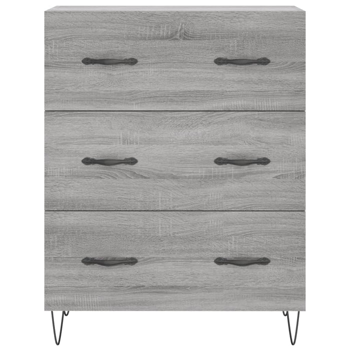 Servantă, gri sonoma, 69,5x34x90 cm, lemn compozit WALTI