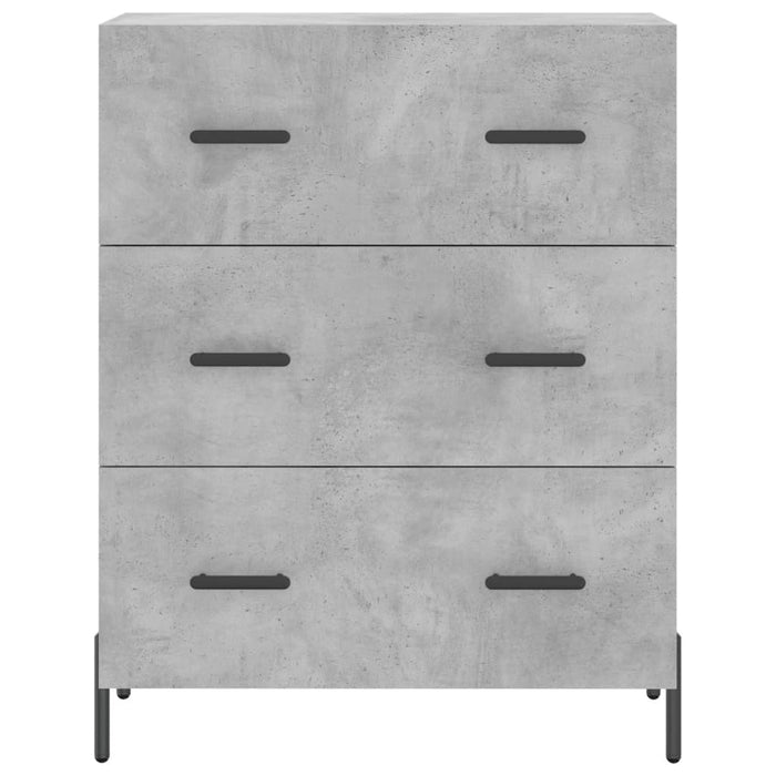 Servantă, gri beton, 69,5x34x90 cm, lemn compozit - WALTI WALTI