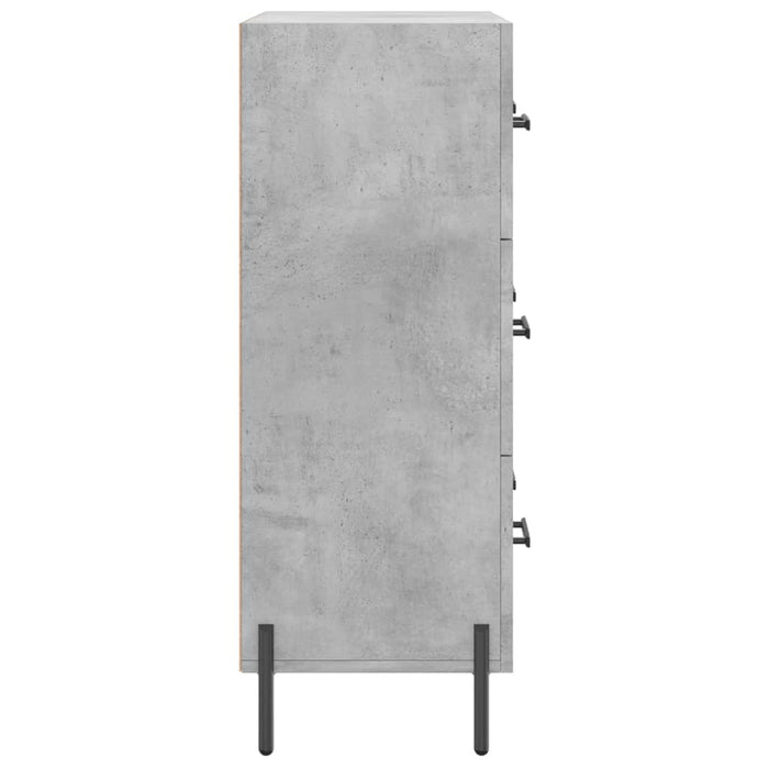 Servantă, gri beton, 69,5x34x90 cm, lemn compozit - WALTI WALTI