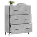 Servantă, gri beton, 69,5x34x90 cm, lemn compozit - WALTI WALTI