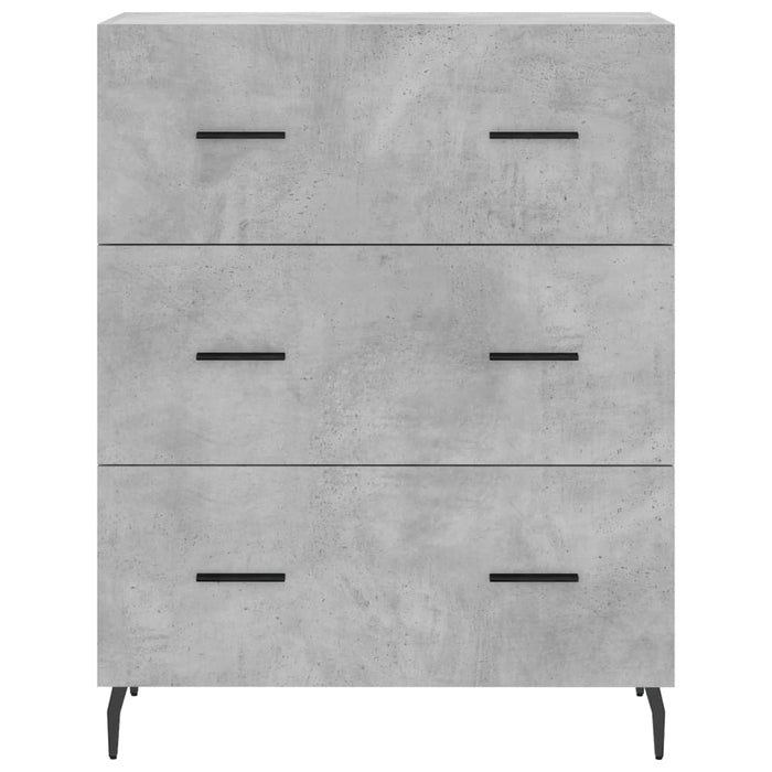 Servantă, gri beton, 69,5x34x90 cm, lemn compozit - WALTI WALTI