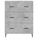 Servantă, gri beton, 69,5x34x90 cm, lemn compozit - WALTI WALTI
