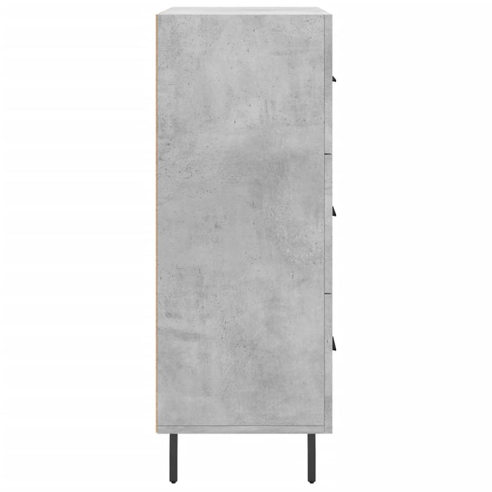 Servantă, gri beton, 69,5x34x90 cm, lemn compozit - WALTI WALTI