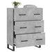 Servantă, gri beton, 69,5x34x90 cm, lemn compozit - WALTI WALTI