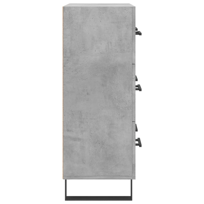 Servantă, gri beton, 69,5x34x90 cm, lemn compozit - WALTI WALTI