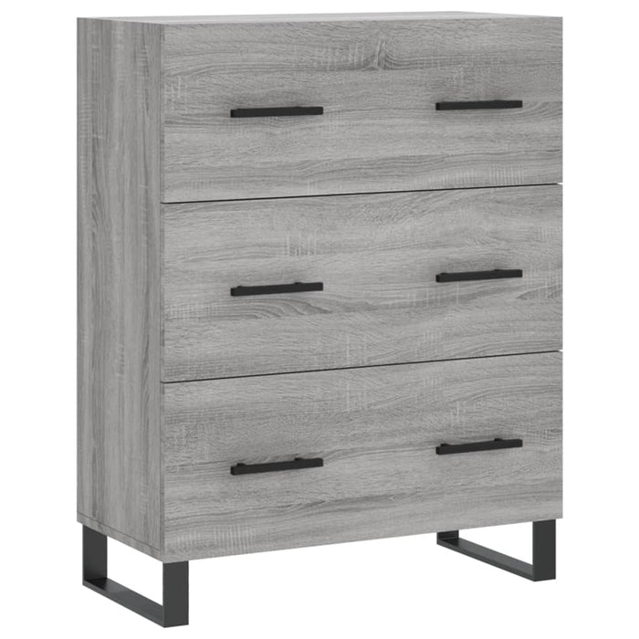 Servantă, gri sonoma, 69,5x34x90 cm, lemn compozit WALTI