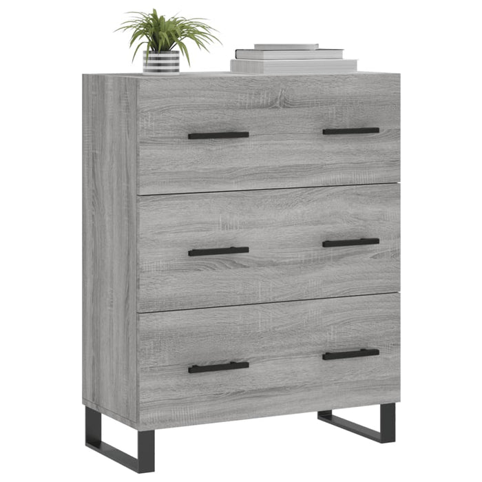 Servantă, gri sonoma, 69,5x34x90 cm, lemn compozit WALTI