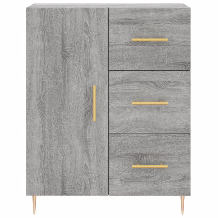 Servantă, gri sonoma, 69,5x34x90 cm, lemn compozit WALTI