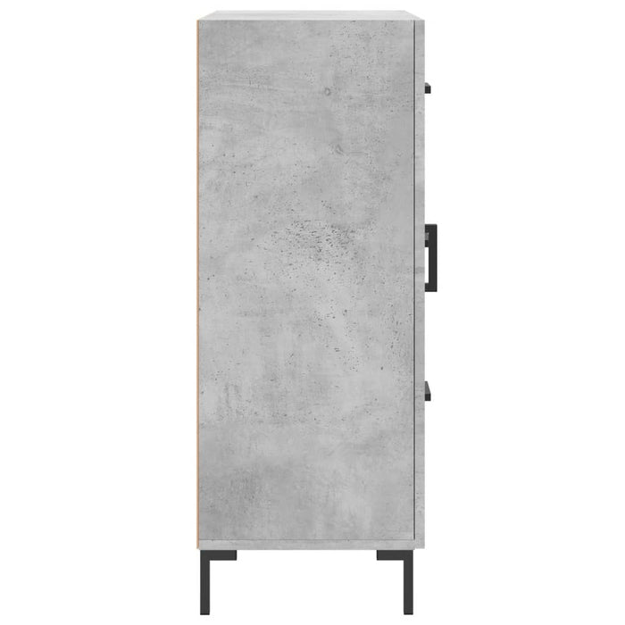 Servantă, gri beton, 69,5x34x90 cm, lemn compozit WALTI