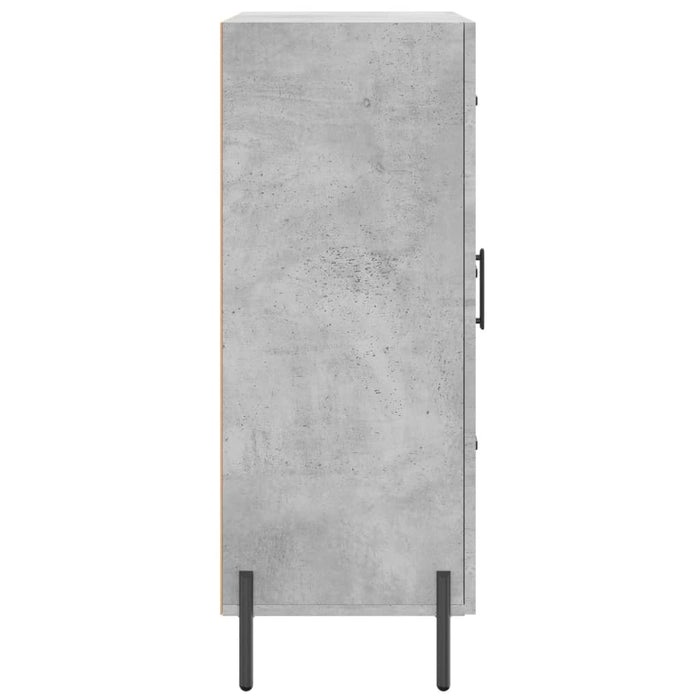 Servantă, gri beton, 69,5x34x90 cm, lemn compozit WALTI