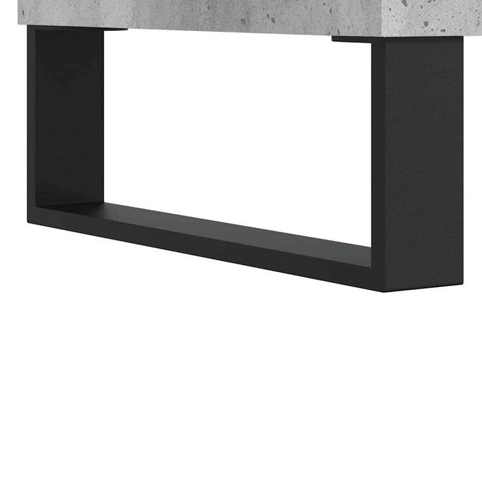 Servantă, gri beton, 69,5x34x90 cm, lemn compozit WALTI