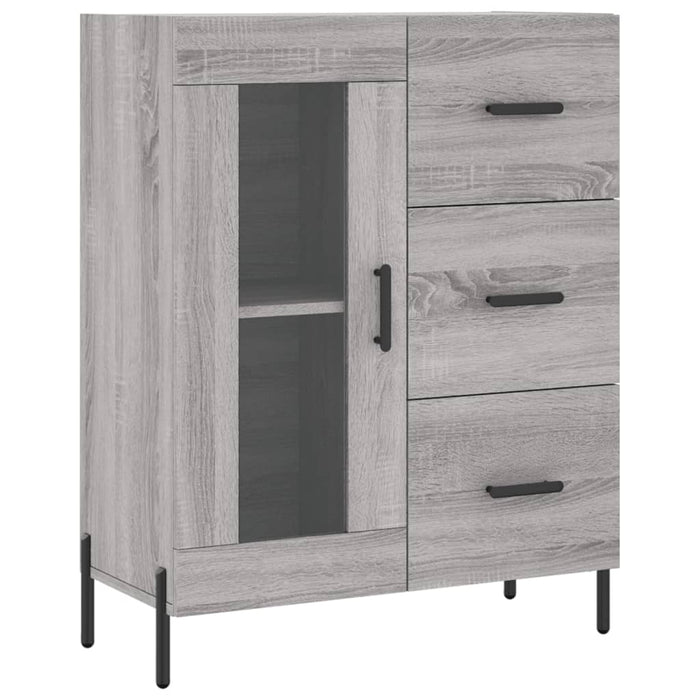 Servantă, gri sonoma, 69,5x34x90 cm, lemn compozit WALTI