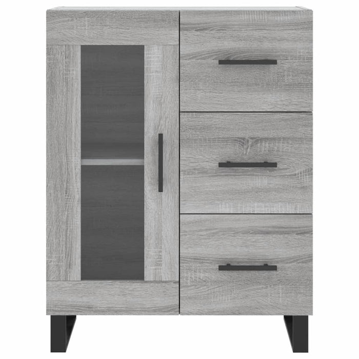 Servantă, gri sonoma, 69,5x34x90 cm, lemn compozit WALTI