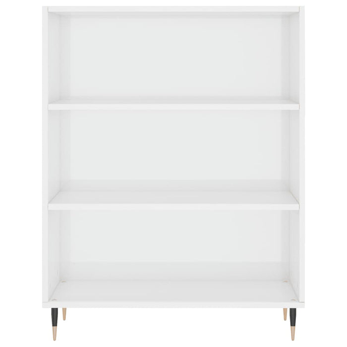 Bibliotecă, alb extralucios, 69,5x32,5x90 cm, lemn prelucrat - WALTI WALTI