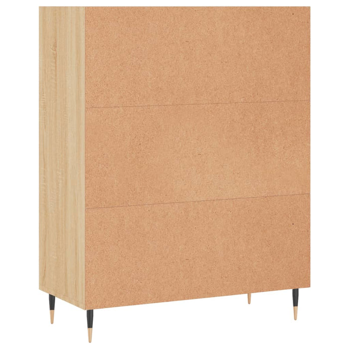 Bibliotecă, stejar sonoma, 69,5x32,5x90 cm, lemn compozit WALTI
