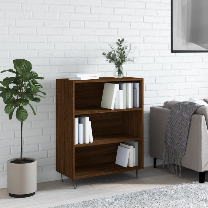 Bibliotecă, stejar maro, 69,5x32,5x90 cm, lemn compozit WALTI