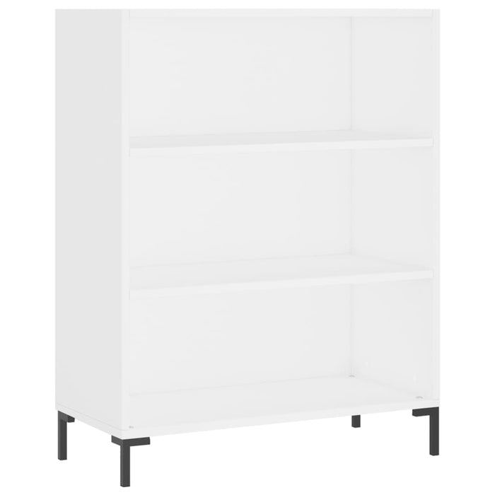 Bibliotecă, albă, 69,5x32,5x90 cm, lemn compozit WALTI