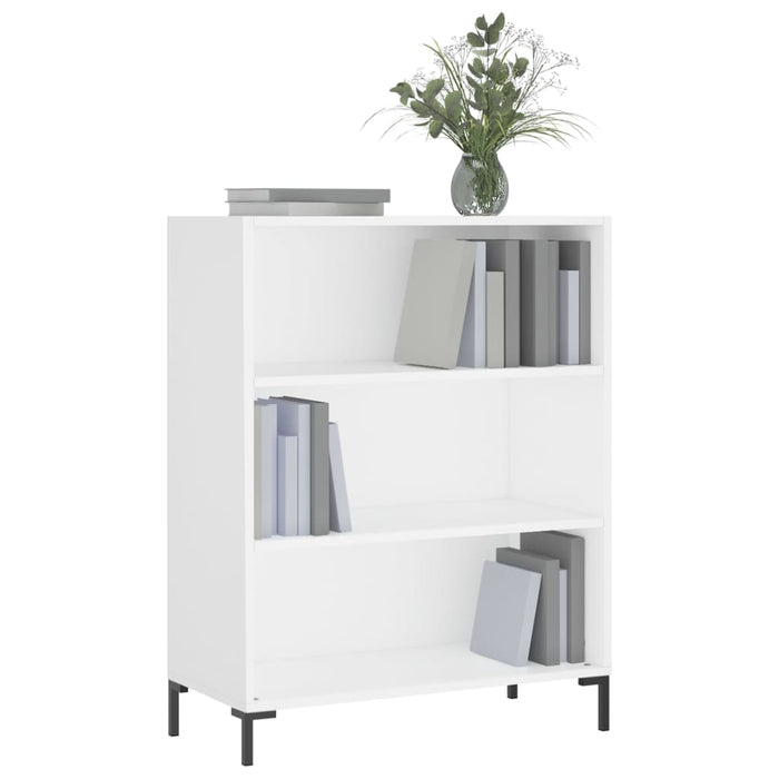 Bibliotecă, albă, 69,5x32,5x90 cm, lemn compozit WALTI