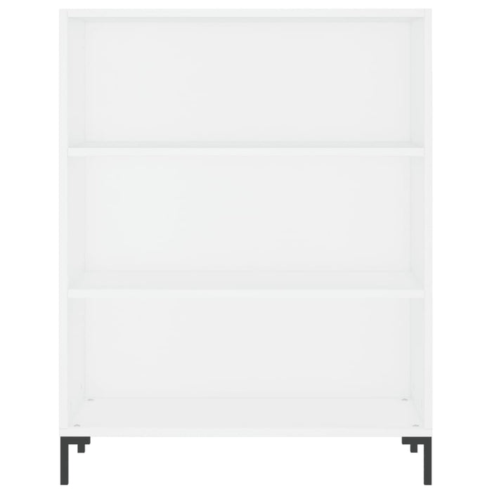 Bibliotecă, albă, 69,5x32,5x90 cm, lemn compozit WALTI