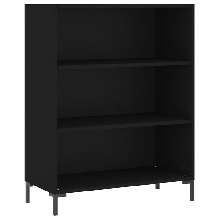 Bibliotecă, negru, 69,5x32,5x90 cm, lemn compozit WALTI