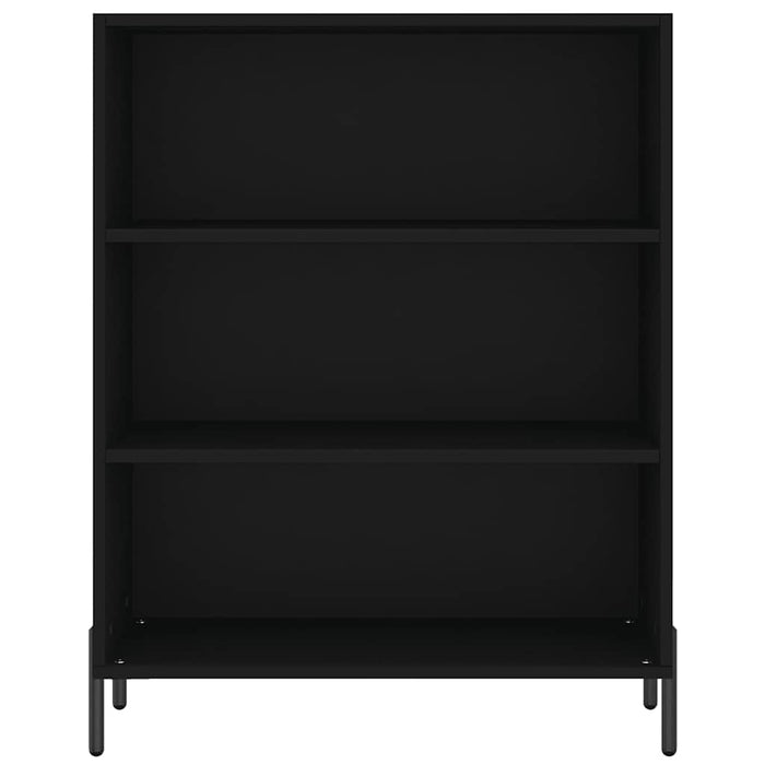 Dulap cu rafturi, negru, 69,5x32,5x90 cm, lemn compozit WALTI