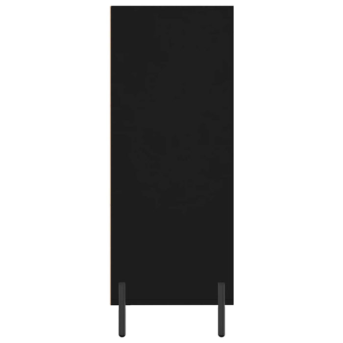 Dulap cu rafturi, negru, 69,5x32,5x90 cm, lemn compozit WALTI