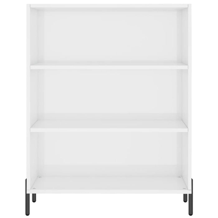 Dulap cu rafturi alb extralucios 69,5x32,5x90 cm lemn compozit WALTI