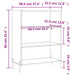 Dulap cu rafturi, gri beton, 69,5x32,5x90 cm, lemn compozit - WALTI WALTI