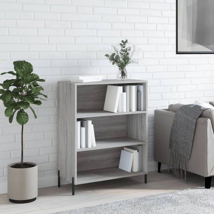 Dulap cu rafturi, gri sonoma, 69,5x32,5x90 cm, lemn compozit WALTI