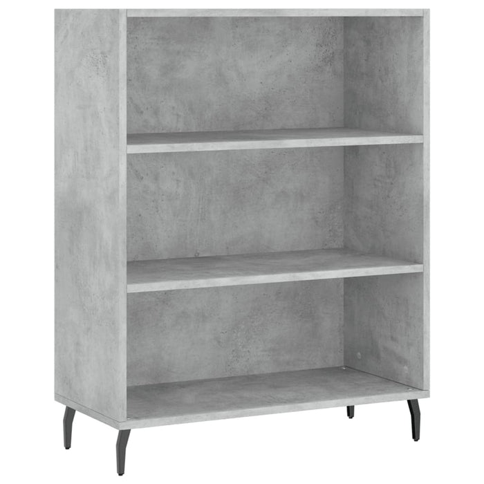 Dulap cu rafturi, gri beton, 69,5x32,5x90 cm, lemn compozit WALTI