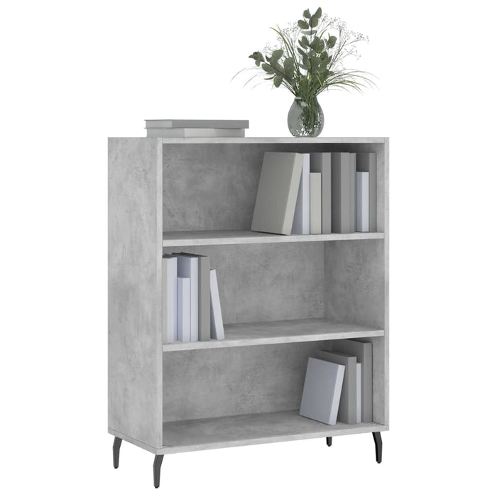 Dulap cu rafturi, gri beton, 69,5x32,5x90 cm, lemn compozit WALTI