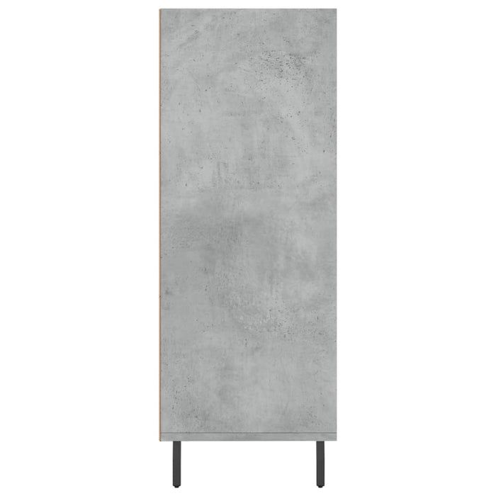 Dulap cu rafturi, gri beton, 69,5x32,5x90 cm, lemn compozit WALTI