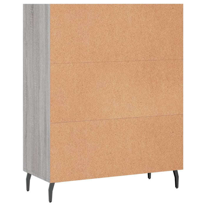 Dulap cu rafturi, gri sonoma, 69,5x32,5x90 cm, lemn compozit - WALTI WALTI