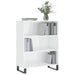 Dulap cu rafturi alb extralucios 69,5x32,5x90 cm lemn compozit - WALTI WALTI