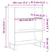 Dulap cu rafturi alb extralucios 69,5x32,5x90 cm lemn compozit - WALTI WALTI